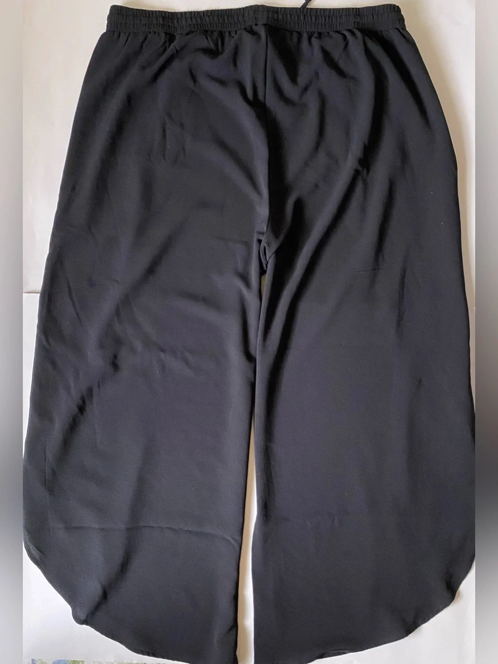 Cleo Black Elastic Waist Tulip Pants Size XL - Picture 7 of 12